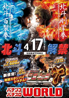 本日4月13日(月)北斗の拳7先行導入完了!新台入替初日!