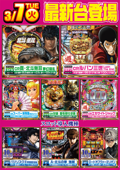 3月7日導入台!
