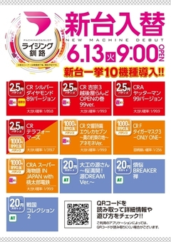 6月13日新台入替