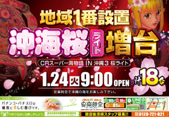 海物語の大人気機種 桜ライト を増台しまーす。