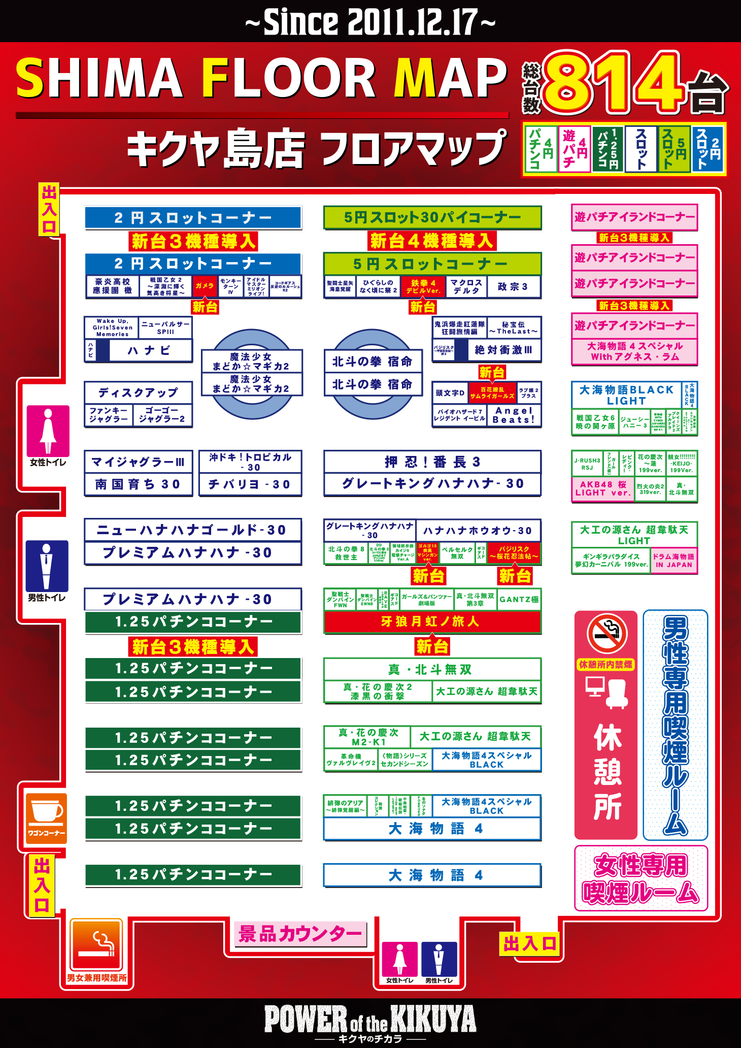 キクヤ島店 パチンコ スロット設置機種情報