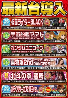パチンコ最新機種導入(予定)