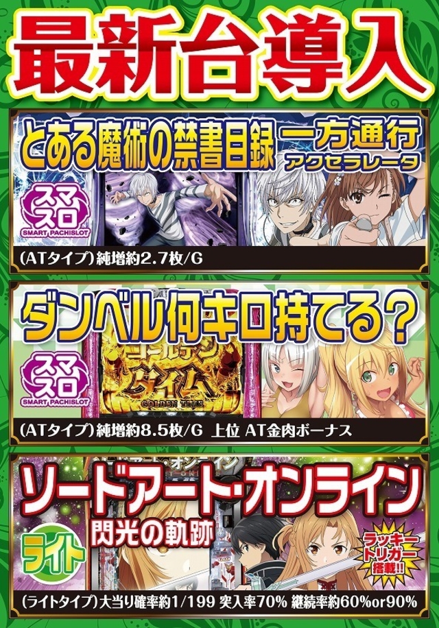 12月度新台入替第2弾