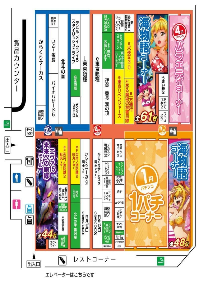 パチンコ配置図