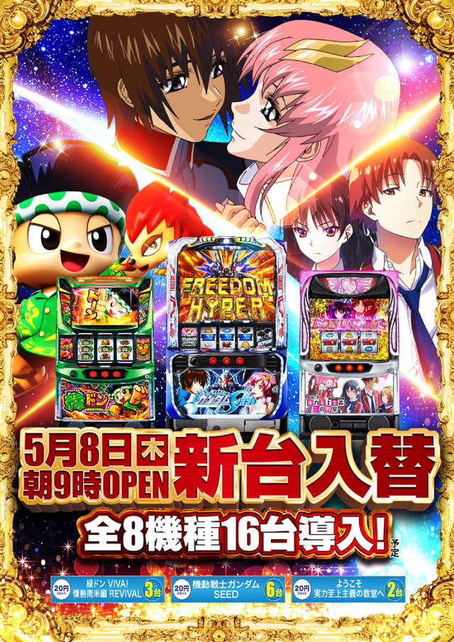 5月8日新台入替