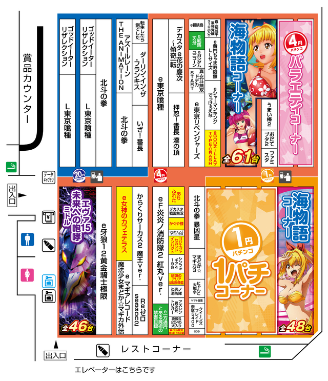 パチンコ配置図