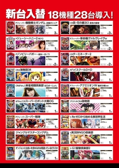 9月18日(水)新台入替☆ZENT大清水店