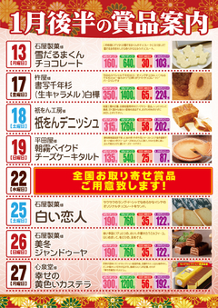 賞品のご案内