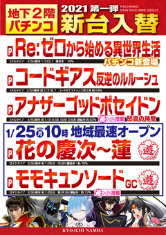 パチンコ新台入替&告知