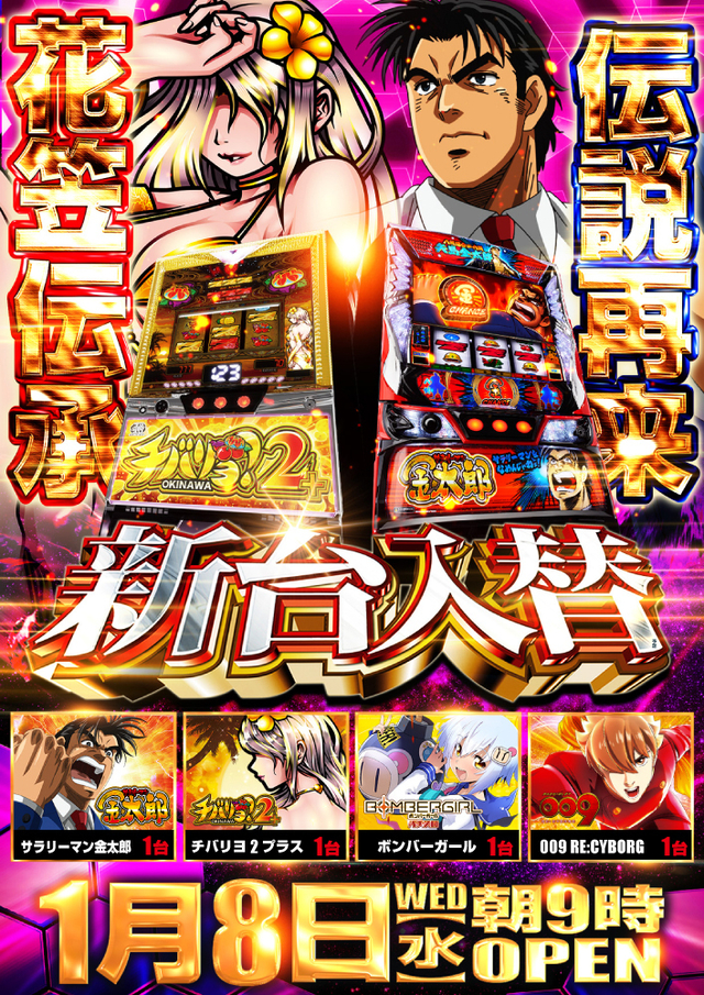 1月8日新台入替