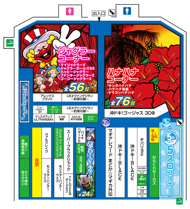 スロット配置図