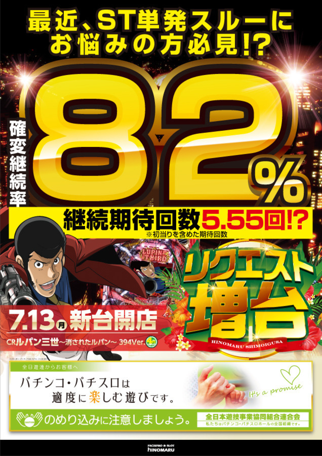 7月13日 新機種登場