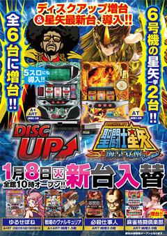 1月8日(火) 新台入替!
