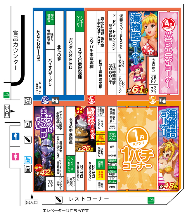 パチンコ配置図