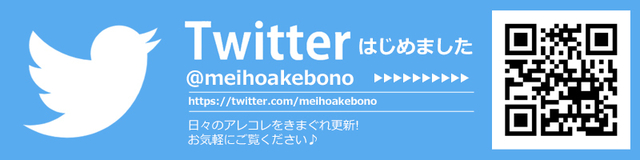 Twitterはじめました 名宝曙店